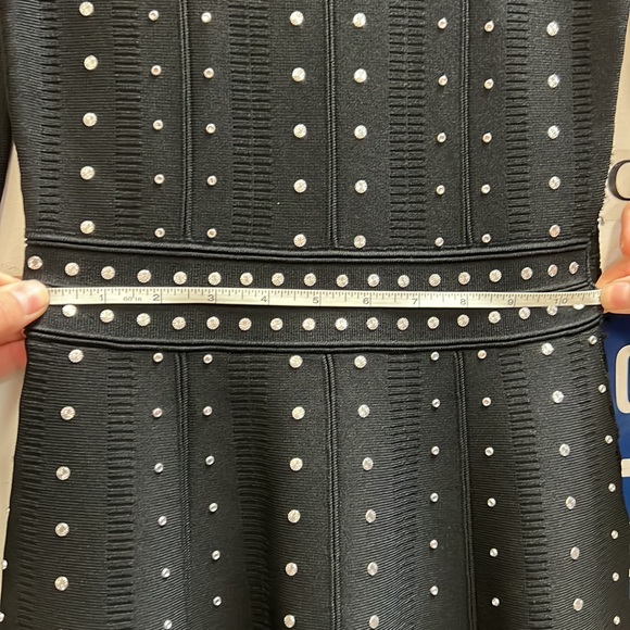 ❤️‍🔥 Sandro ❤️‍🔥 asya black studded knit dress nwt !!! - Picture 6 of 6